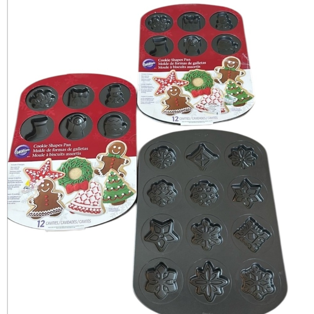 WILTON cookie shapes pan